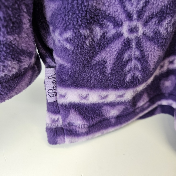 Disney Vintage 2X Pooh Jerry Leigh Purple Zip Winter Winnie The Pooh Pullover - Picture 12 of 16